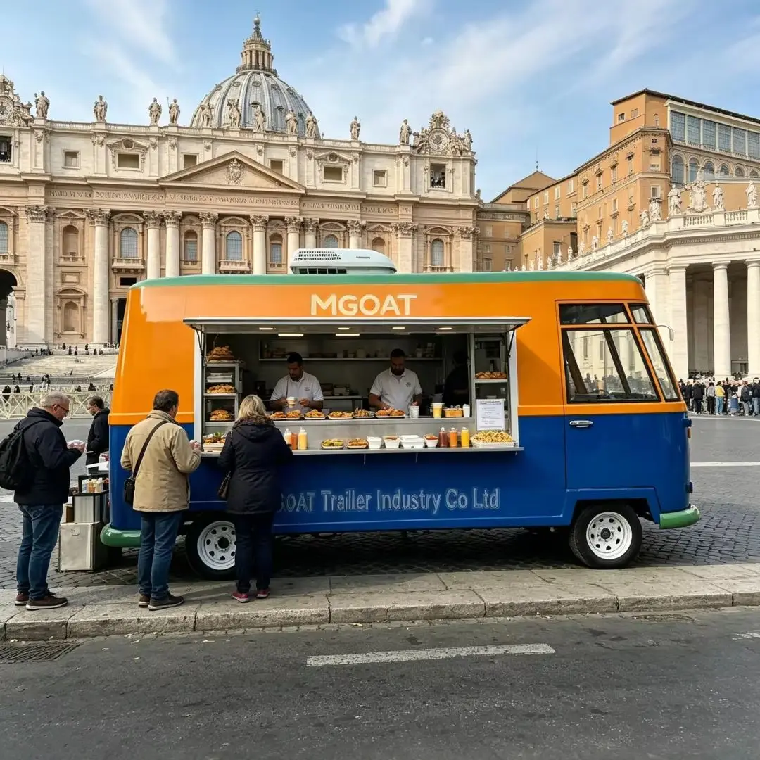 Food Snacks Catering - Kommerzieller mobiler Imbisswagen mit kompletter Kocheinrichtung,