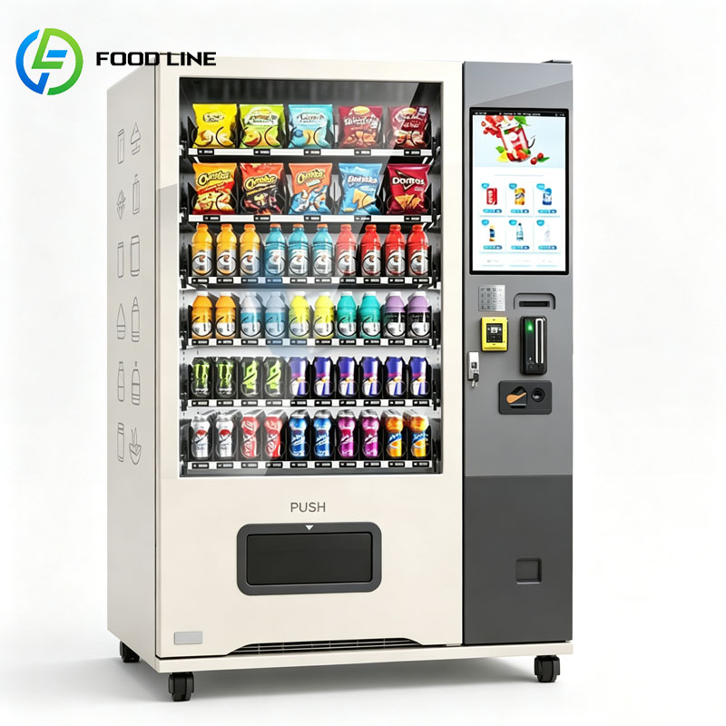 Food Snacks Vending Machine - Getränkeautomat Kommerzieller Automatischer Kaltgetränke-Spender Snack-Food Smart