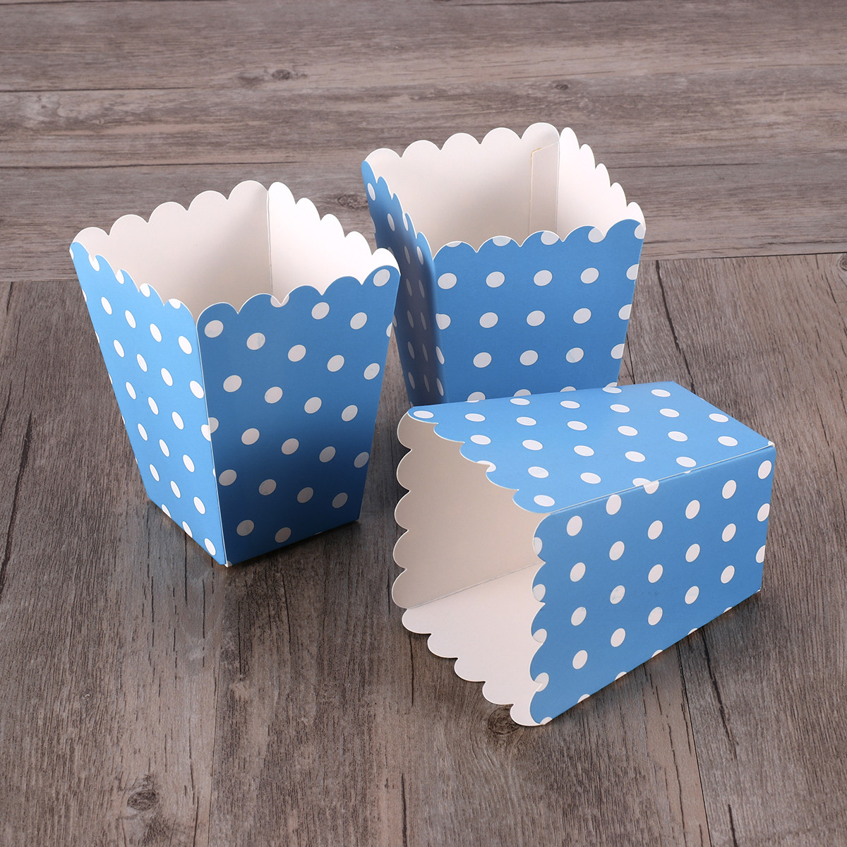 Food Day Snacks - 24 Stück Lebensmittel-Popcorn-Boxen aus Papier, umweltfreundlich,