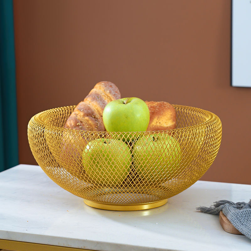Food Snacks High In Iron - Nordische Kreative Snack-Aufbewahrungskörbe, Eisen-Obstschale für Wohnzimmer,