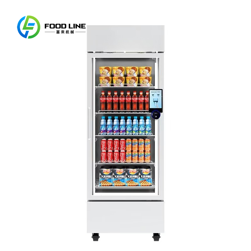 Food Snacks Vending Machine - Intelligente Kombinations-Fast-Food-Verkaufsautomat für gekühlte Getränke, Snacks,