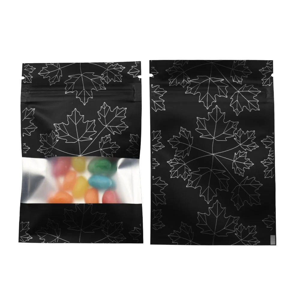 Food Day Snacks - 100 Stück Mylar-Folienbeutel mit Reißverschluss und