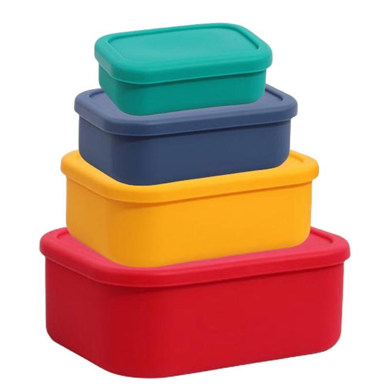 Food Snacks For Picnic - Silikon-Lunchbox in Lebensmittel qualität setzt Mikrowellen