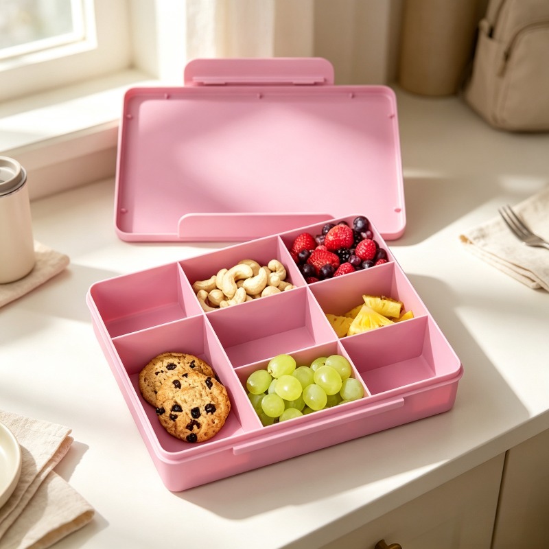 Food Snacks For School - Snackle Bento-Box, Kinder-Lunchbox mit Fächern für