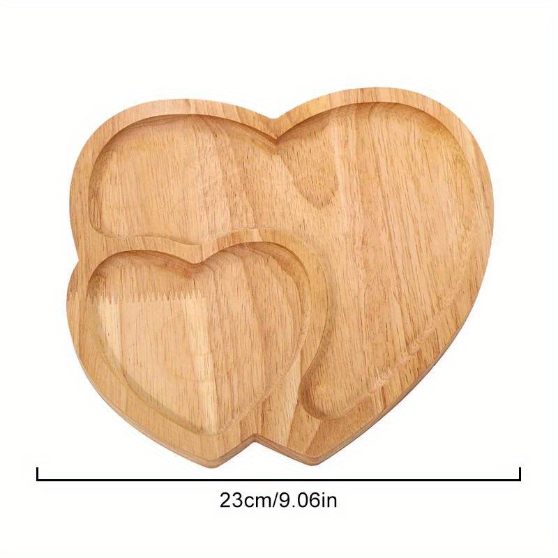 1PC Holz Doppel Herz Form Snac – Dry Food Snacks Bewertung und Preis