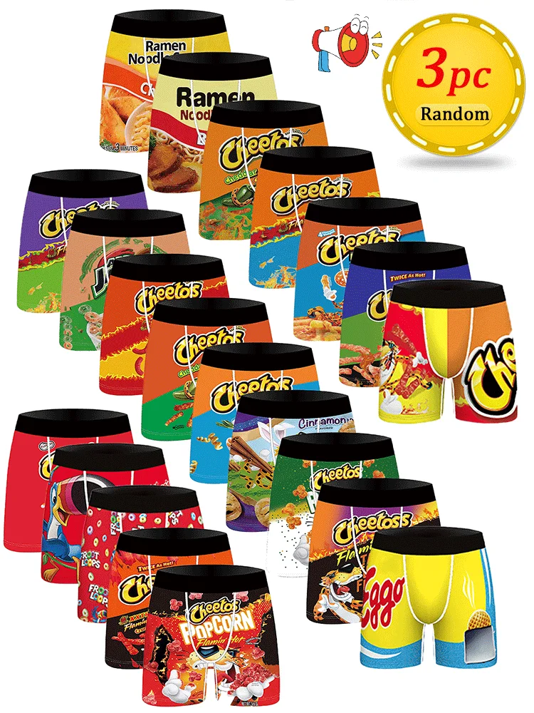 3 Stück zufällige Herren-Slips – Dry Food Snacks Bewertung und Preis