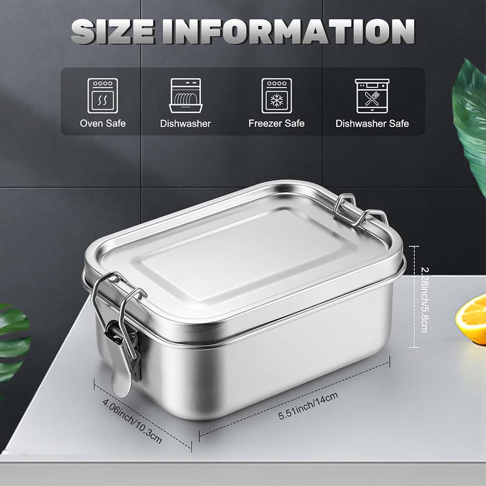 4 Stück Edelstahl-Bento-Box, M – Food Snacks For School Bewertung und Preis