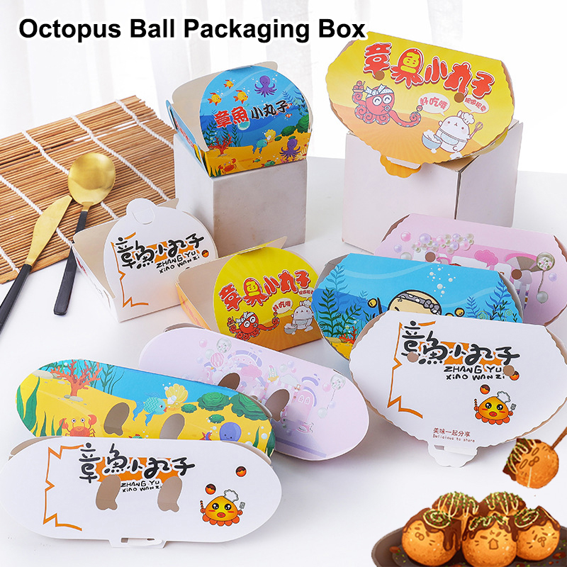 100Pcs Einweg Cartoon Octopus  – Food Packed Snacks Bewertung und Preis