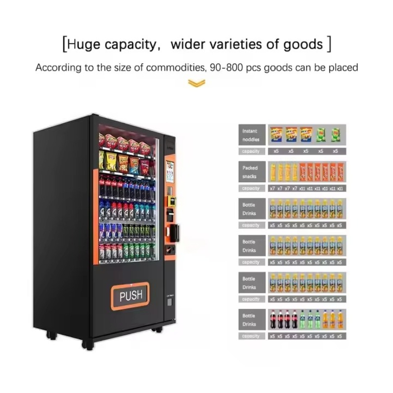 Maßgefertigter Touchscreen Sma – Food Snacks Vending Machine Bewertung und Preis