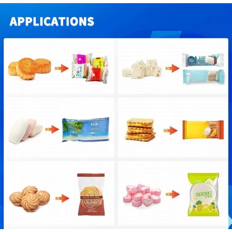 Automatische Kissenverpackungs – Food Packed Snacks Bewertung und Preis