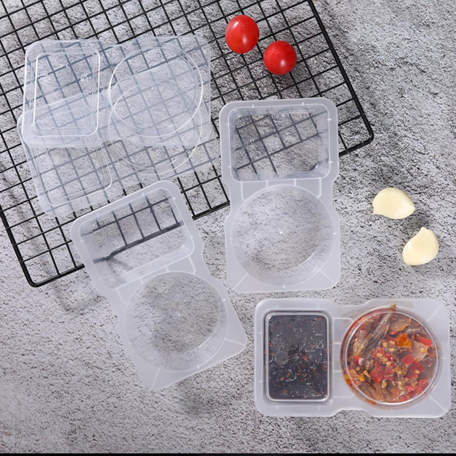 2-Fach Einweg-Snackbehälter au – Food Packed Snacks Bewertung und Preis