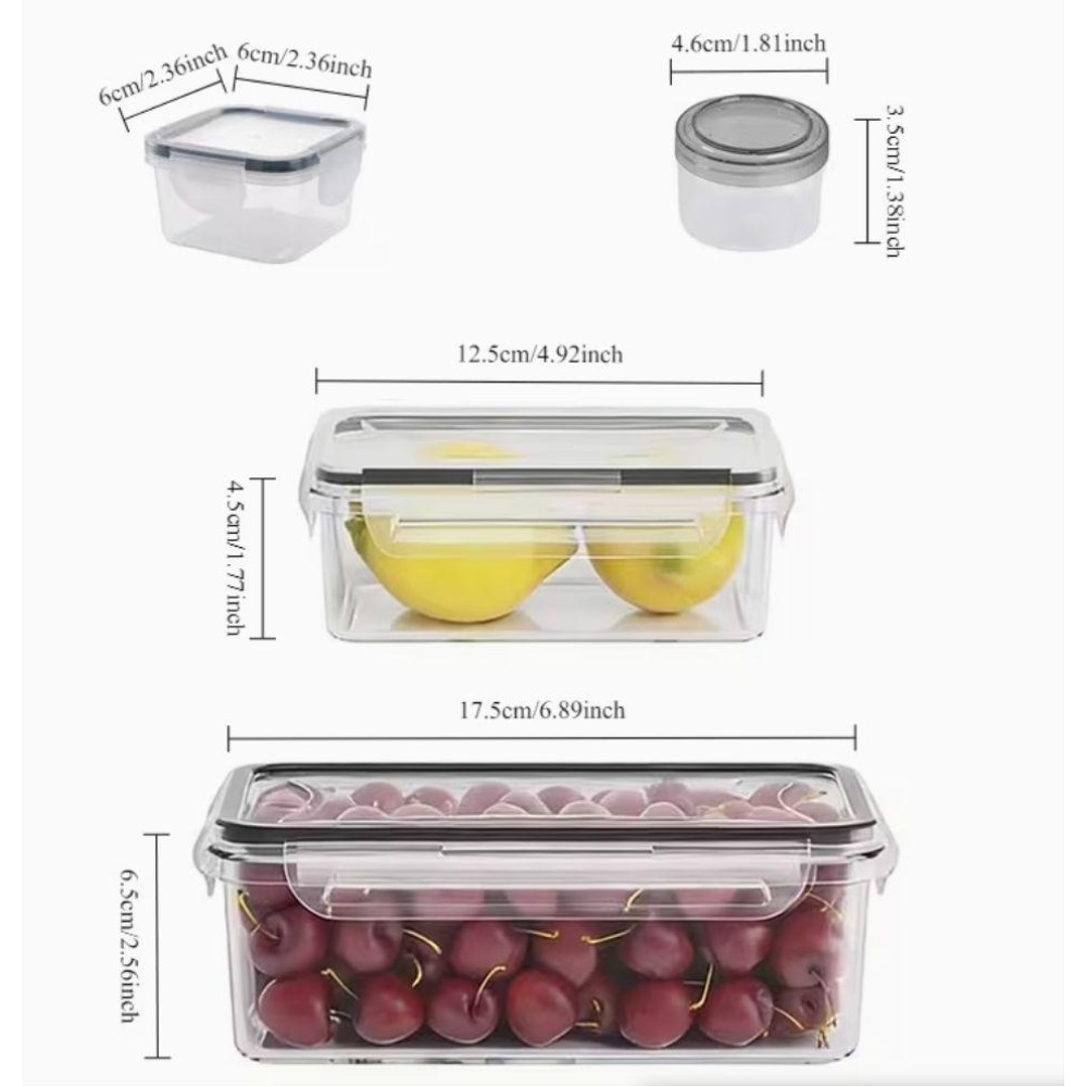 4-teiliges Set Transparente Le – Dry Food Snacks Bewertung und Preis