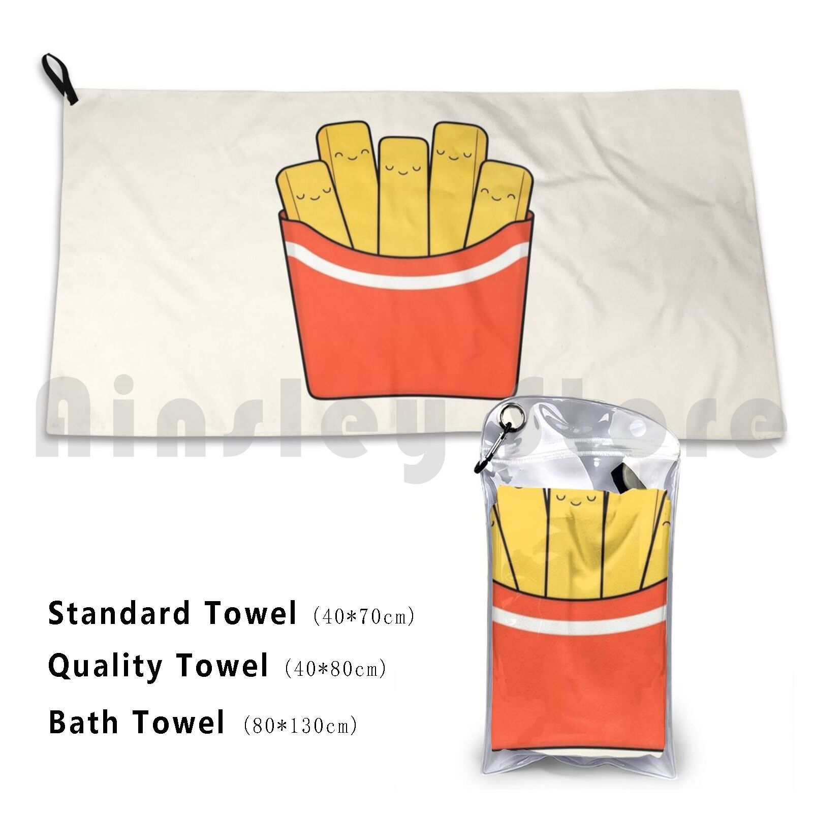 Best Fries Badetuch Strandkiss – Yummy Food Snacks Bewertung und Preis