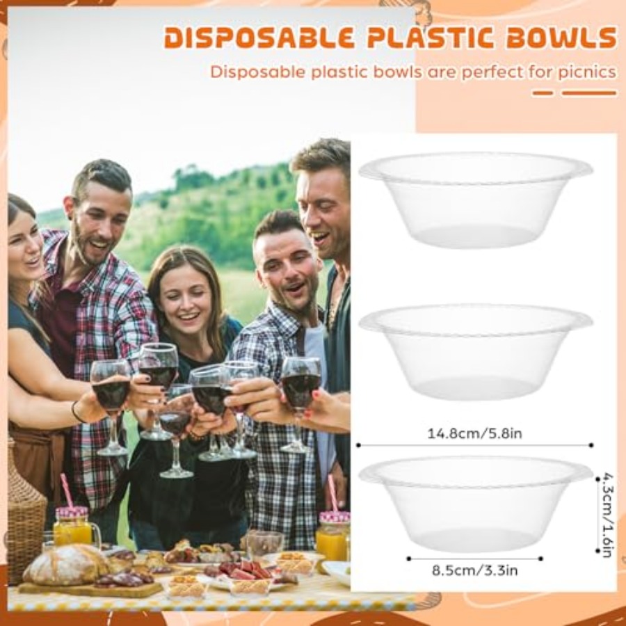 30er-Pack 12 oz Einweg-Plastik – Food Snacks For Picnic Bewertung und Preis