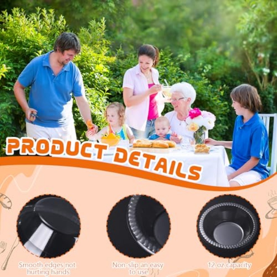 30er-Pack 12 oz Einweg-Plastik – Food Snacks For Picnic Bewertung und Preis