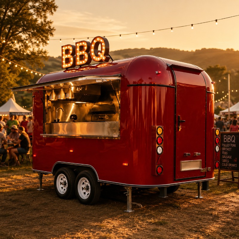 Food Truck Anhänger Straßenver – Food Snacks Catering Bewertung und Preis