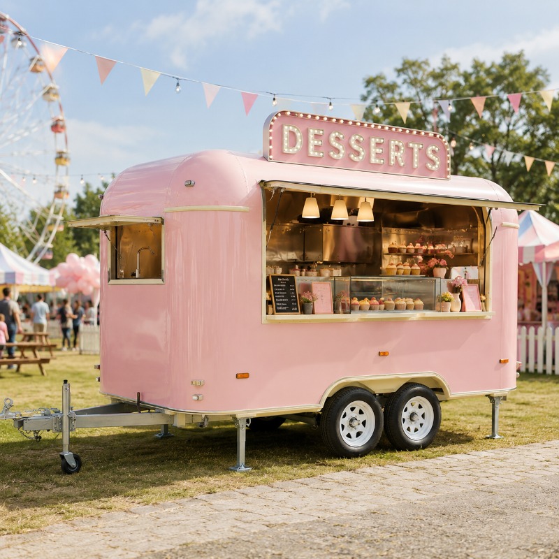 Food Truck Anhänger Straßenver – Food Snacks Catering Bewertung und Preis