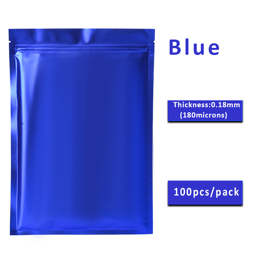 100 Stück matte blaue Folien-R – Food Packed Snacks Bewertung und Preis