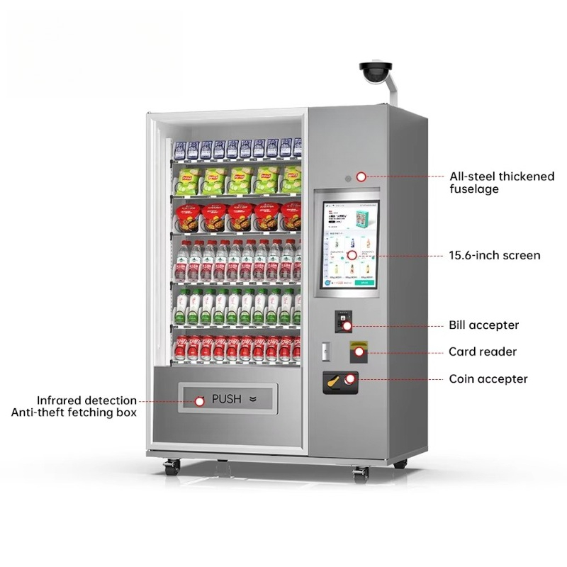 Maßgeschneiderter, unbeaufsich – Food Snacks Vending Machine Bewertung und Preis